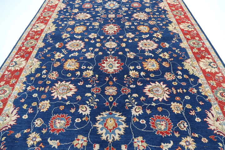 Afghan Ziegler Rug 8' 10" x 12' 3" Hand-Knotted | No. AT12689
