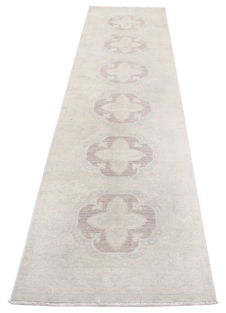 Afghan Serenity Runner Rug 2' 6" x 10' 0" Hand-Knotted | No. AT12764