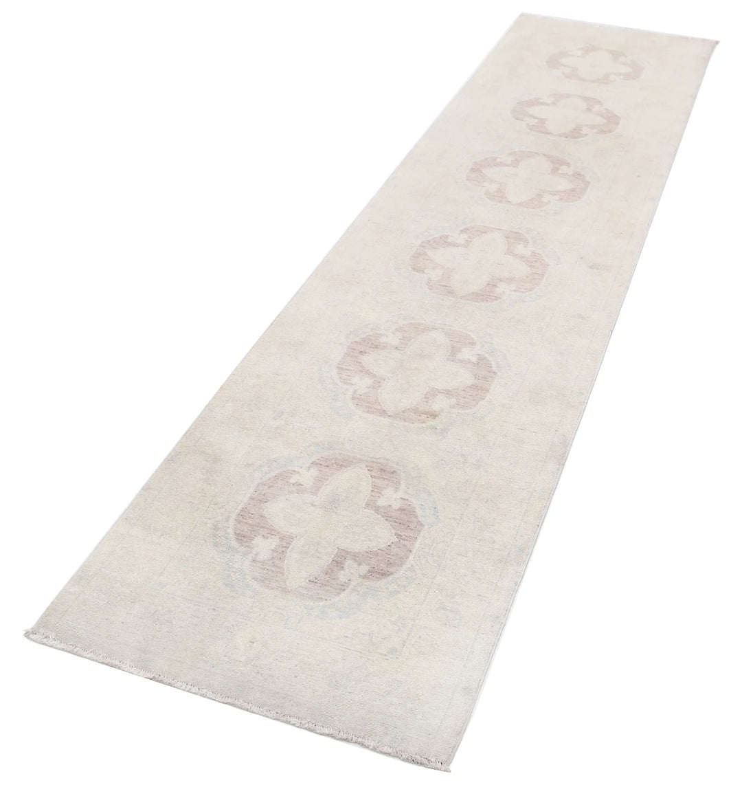 Afghan Serenity Runner Rug 2' 6" x 10' 0" Hand-Knotted | No. AT12764
