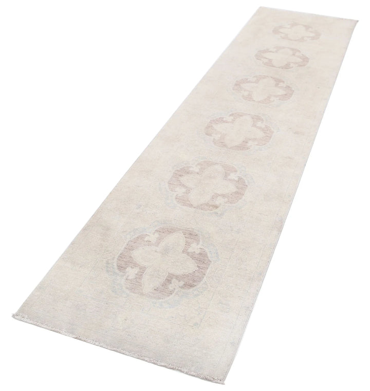 Afghan Serenity Runner Rug 2' 6" x 10' 0" Hand-Knotted | No. AT12764