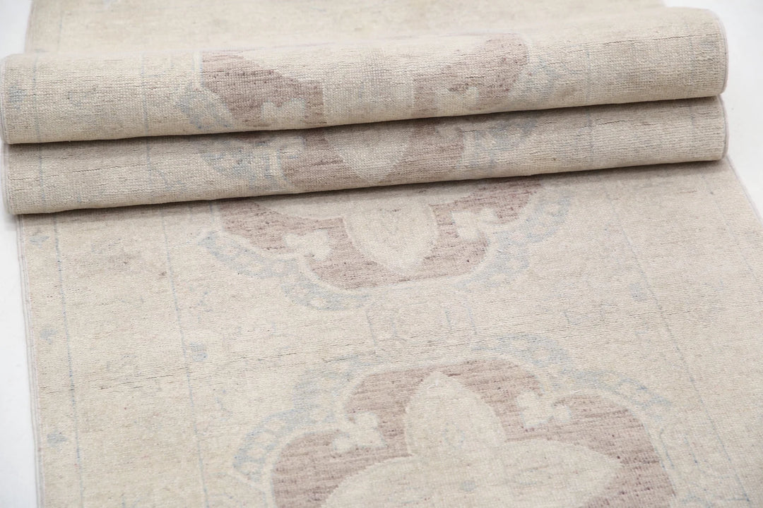 Afghan Serenity Runner Rug 2' 6" x 10' 0" Hand-Knotted | No. AT12764