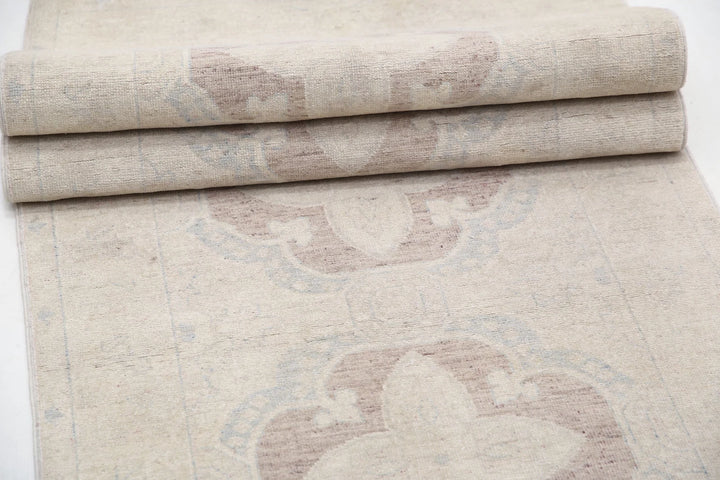 Afghan Serenity Runner Rug 2' 6" x 10' 0" Hand-Knotted | No. AT12764