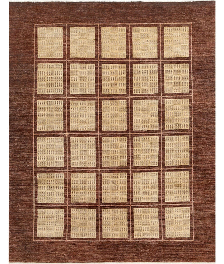 Afghan Modcar Rug 6' 5" x 8' 0" Hand-Knotted | No. AT12800