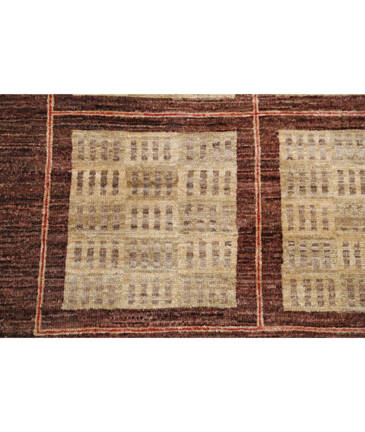 Afghan Modcar Rug 6' 5" x 8' 0" Hand-Knotted | No. AT12800