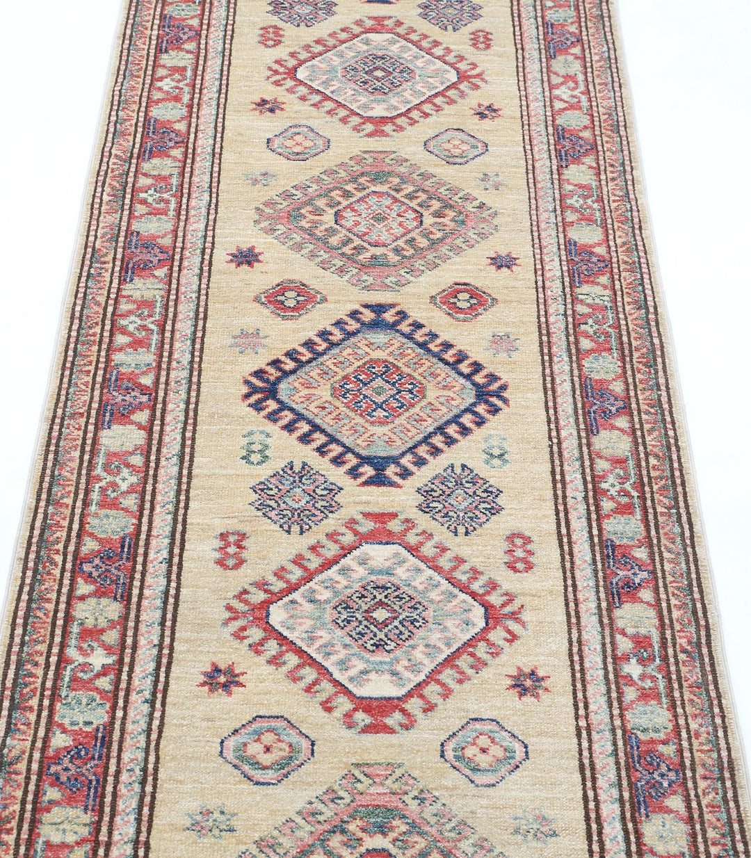 Afghan Royal Kazak Rug 2' 4" x 6' 10" Hand-Knotted | No. AT12926