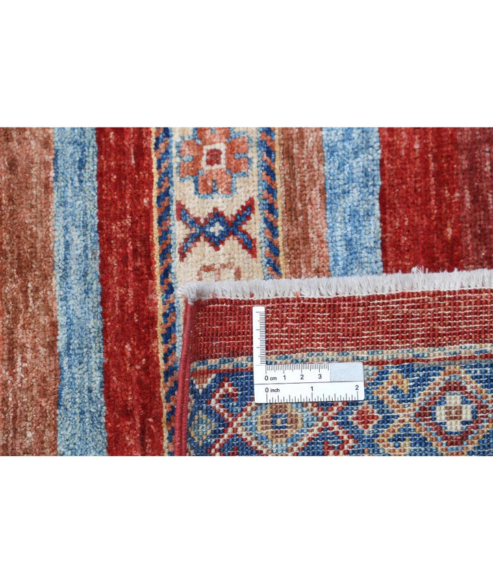 Afghan Khurjeen Rug 4' 1" x 6' 0" Hand-Knotted | No. AT12980