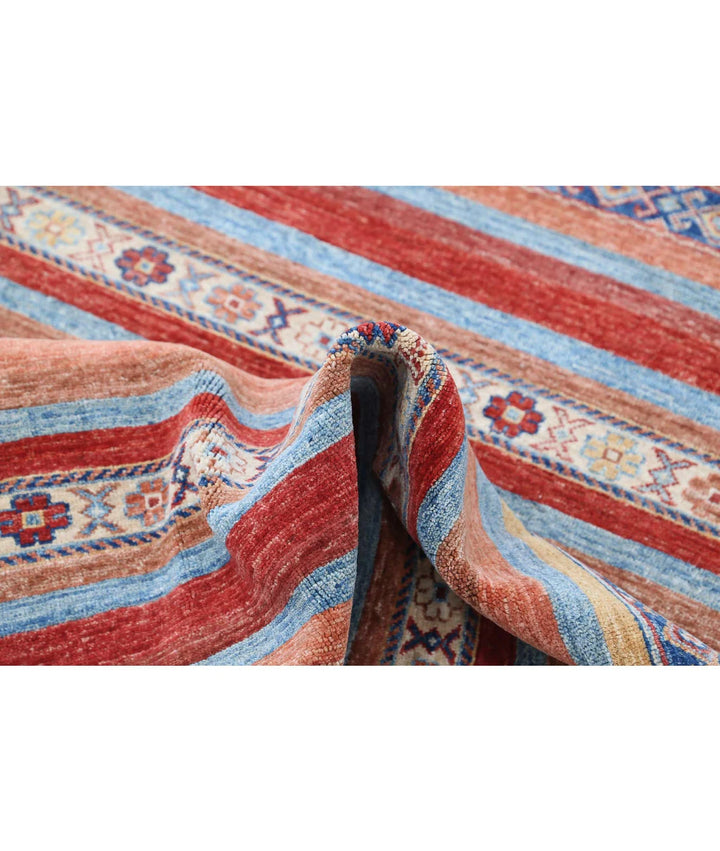 Afghan Khurjeen Rug 4' 1" x 6' 0" Hand-Knotted | No. AT12980
