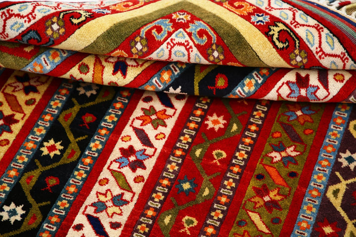 Afghan Shaal Rug 4' 3" x 6' 4" Hand-Knotted | No. AT13098