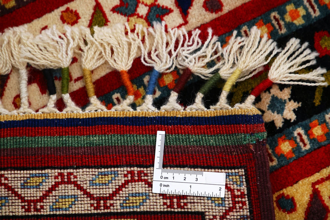 Afghan Shaal Rug 4' 3" x 6' 4" Hand-Knotted | No. AT13098