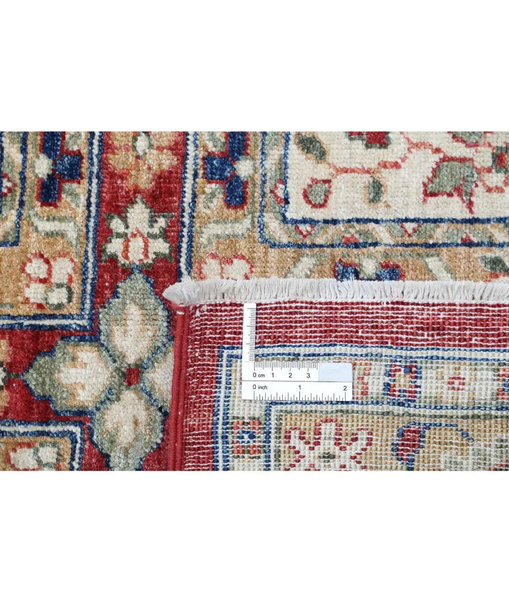 Afghan Bakhtiari Rug 4' 7" x 6' 5" Hand-Knotted | No. AT13303