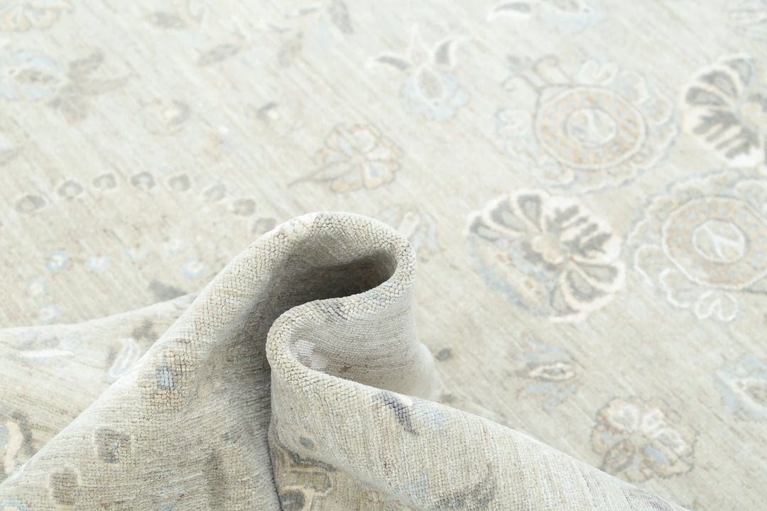 Afghan Tabriz Rug 7' 11" x 10' 0" Hand-Knotted | No. AT13333
