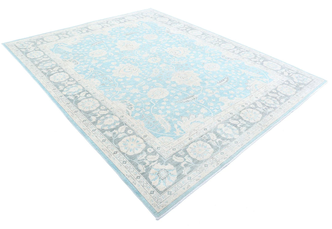 Afghan Serenity Rug 7' 11" x 9' 7" Hand-Knotted | No. AT13405