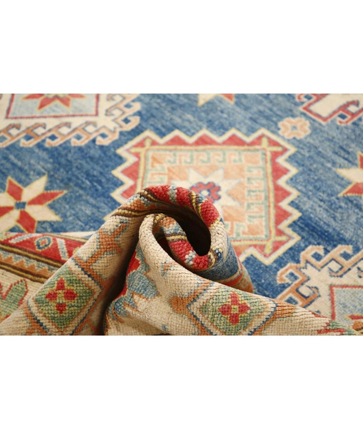 Afghan Kazak Rug 9' 11" x 14' 3" Hand-Knotted | No. AT13635