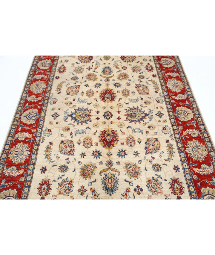 Hand Knotted Ziegler Farhan Wool Rug 5' 5" x 7' 11" - No. AT13653