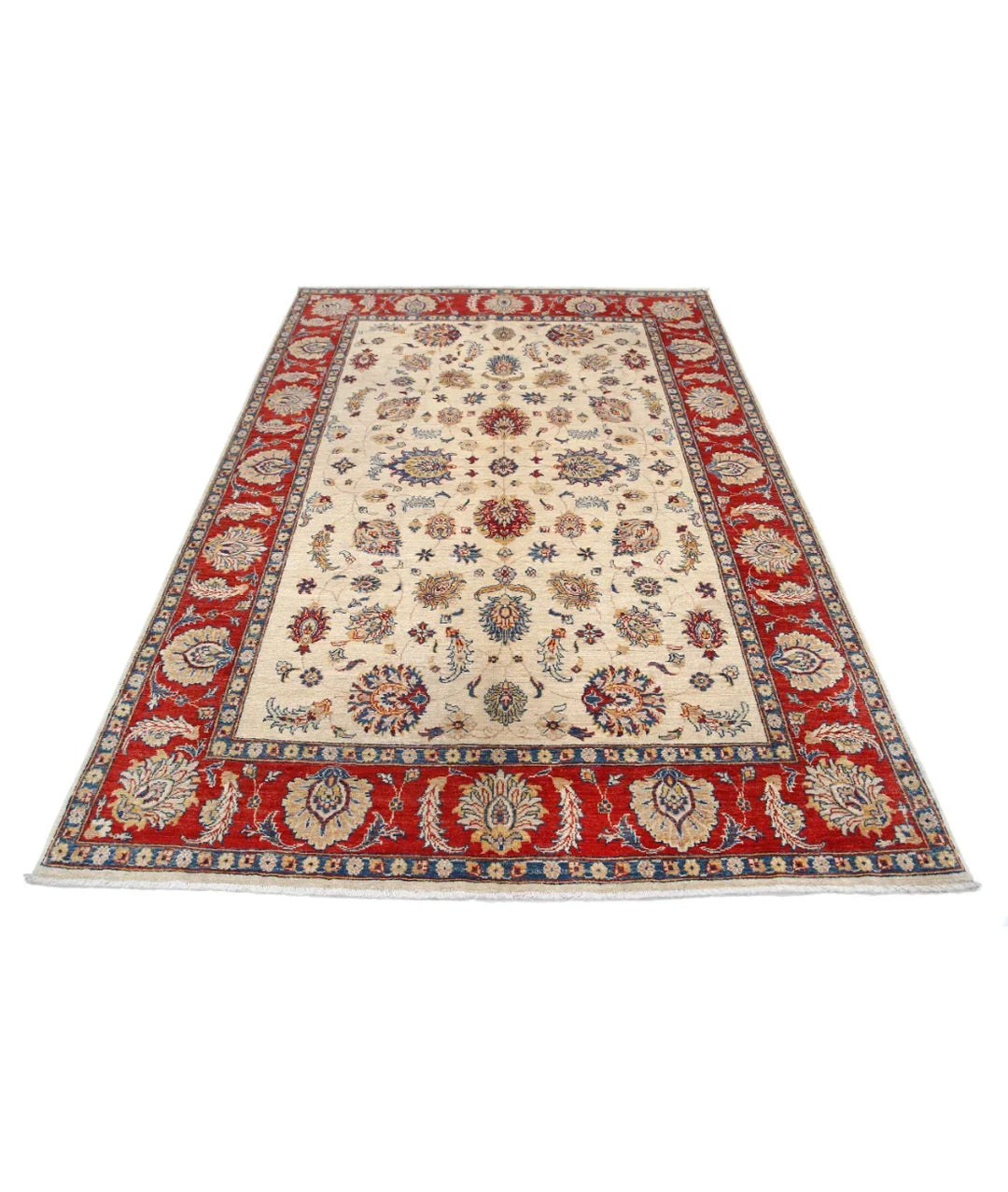 Hand Knotted Ziegler Farhan Wool Rug 5' 5" x 7' 11" - No. AT13653