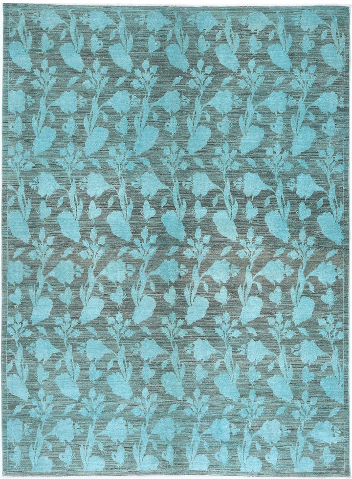 Afghan Overdye Rug 6' 1" x 8' 4" Hand-Knotted | No. AT13654