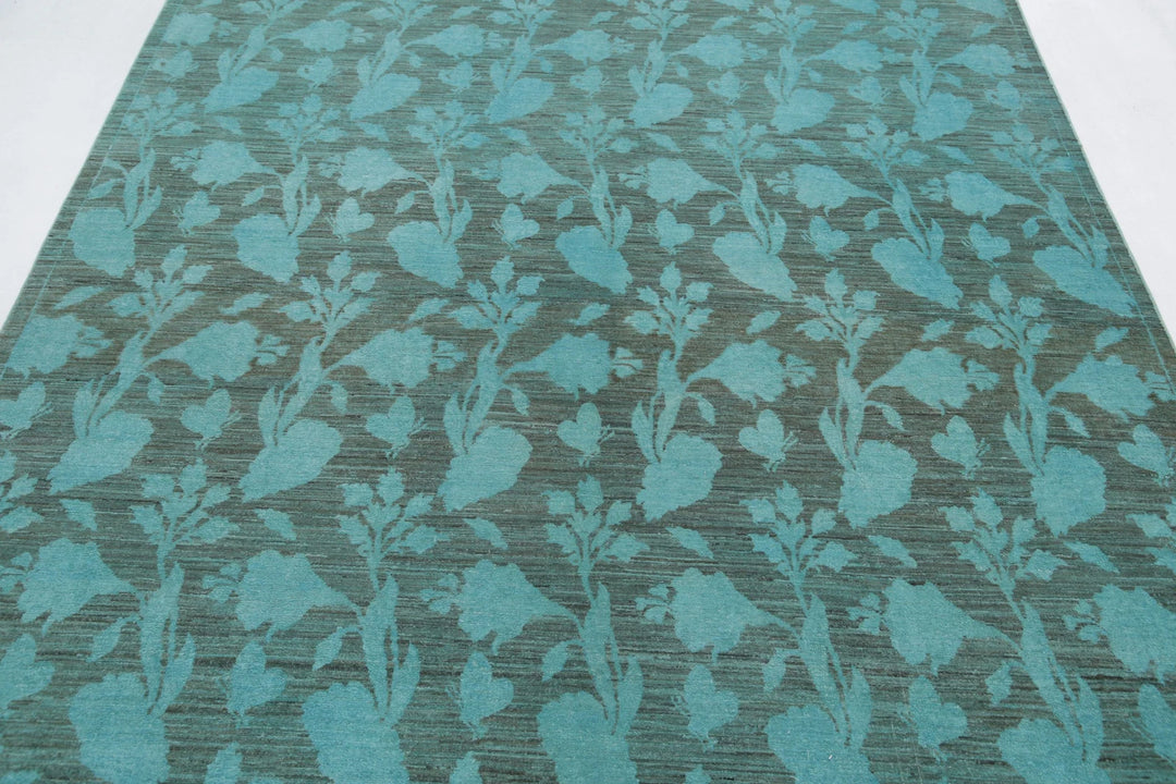 Afghan Overdye Rug 6' 1" x 8' 4" Hand-Knotted | No. AT13654