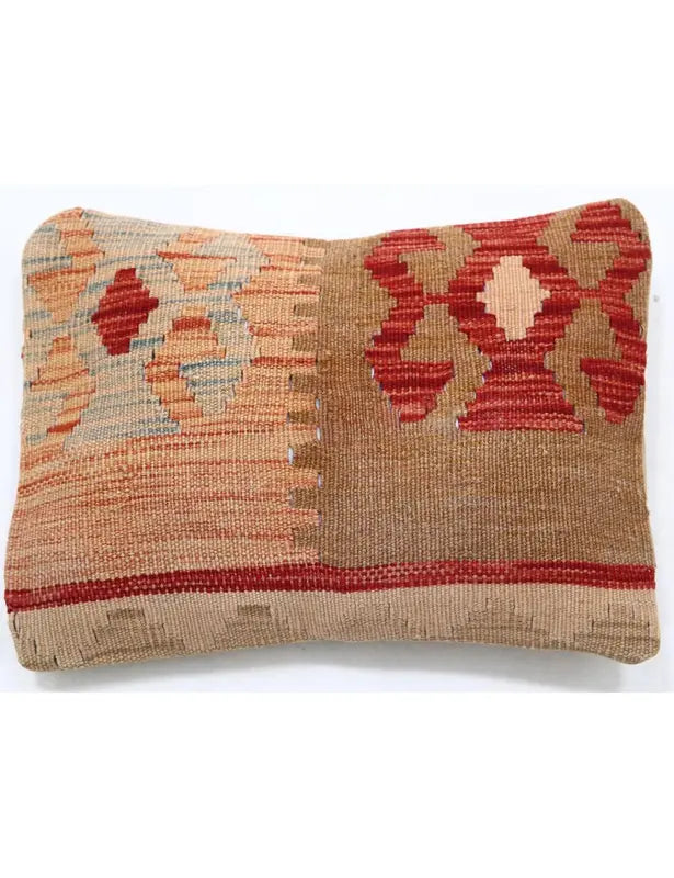 Afghan Tribal Pillow 1' 0" x 1' 5" Hand-Woven | No. AT13780