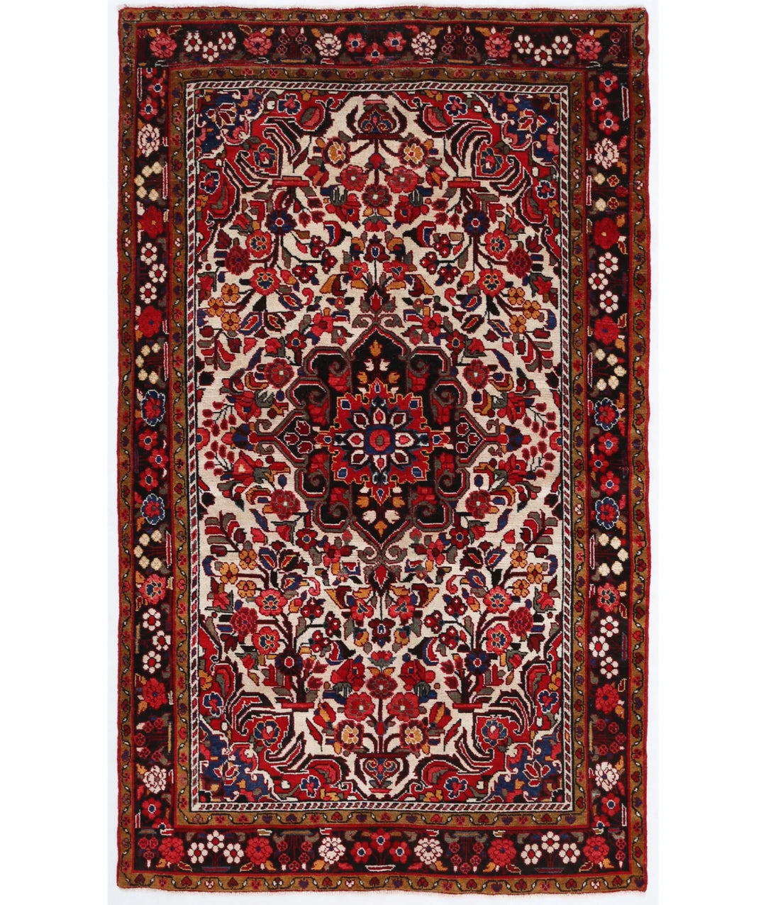 Ivory Persian Oriental Rug [SIZE] Hand-Knotted