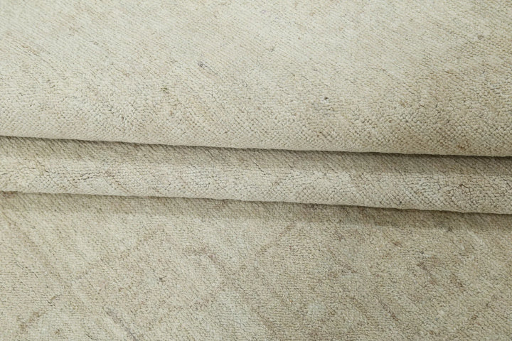 Ivory Afghan Serenity Rug 11' 7" x 15' 3" Hand-Knotted | No. AT13973