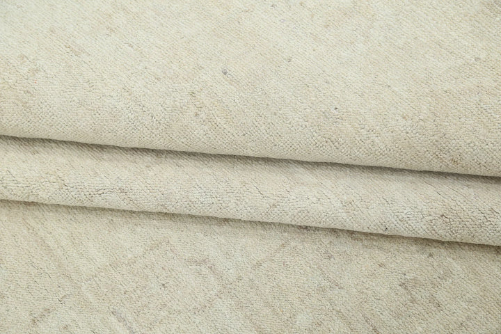 Ivory Afghan Serenity Rug 11' 7" x 15' 3" Hand-Knotted | No. AT13973