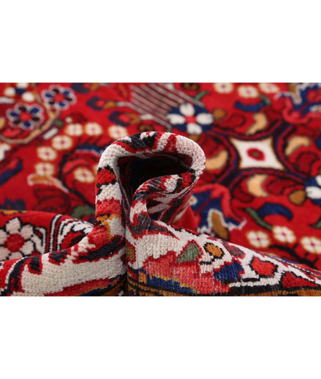 Persian Hamadan Rug 4' 9" x 7' 8" Hand-Knotted | No. AT14111