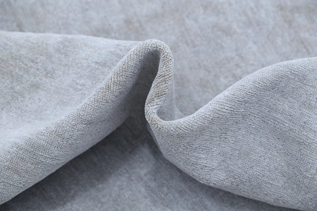 Grey Afghan Overdye Rug 7' 11" x 9' 4" Hand-Knotted | No. AT14113