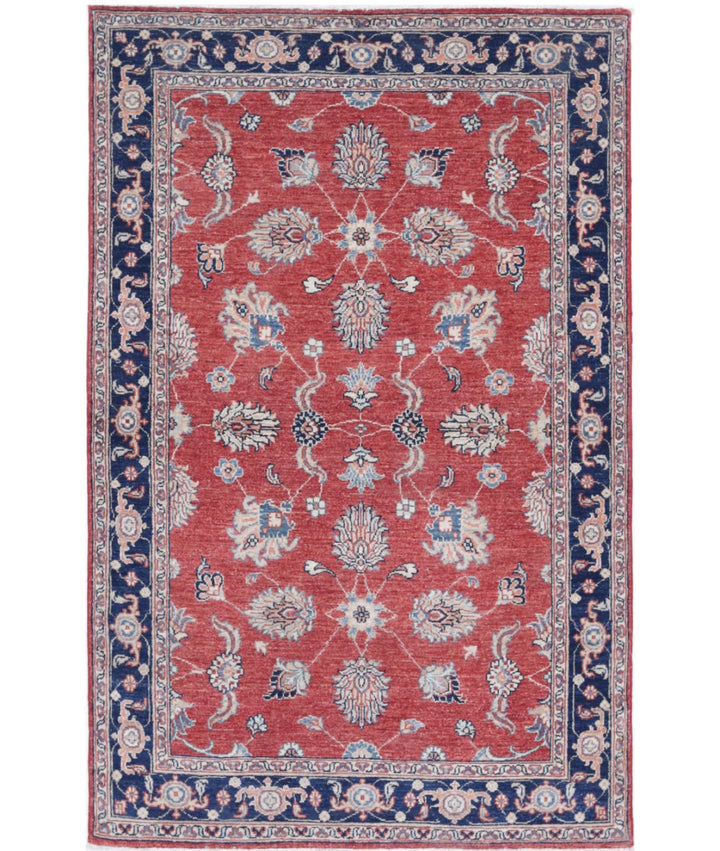 Afghan Ziegler Farhan Rug 3' 9" x 6' 0" Hand-Knotted | No. AT14145