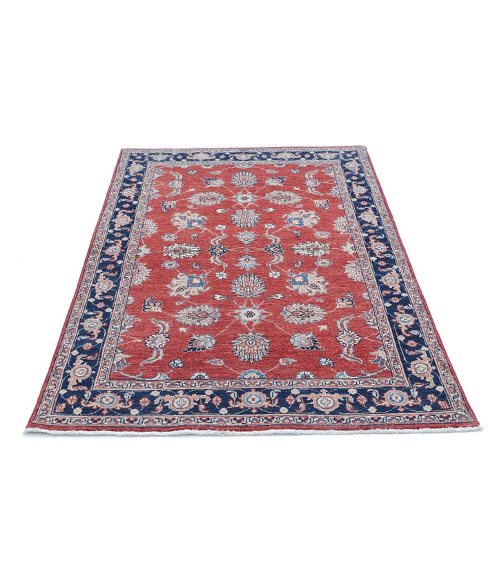 Afghan Ziegler Farhan Rug 3' 9" x 6' 0" Hand-Knotted | No. AT14145