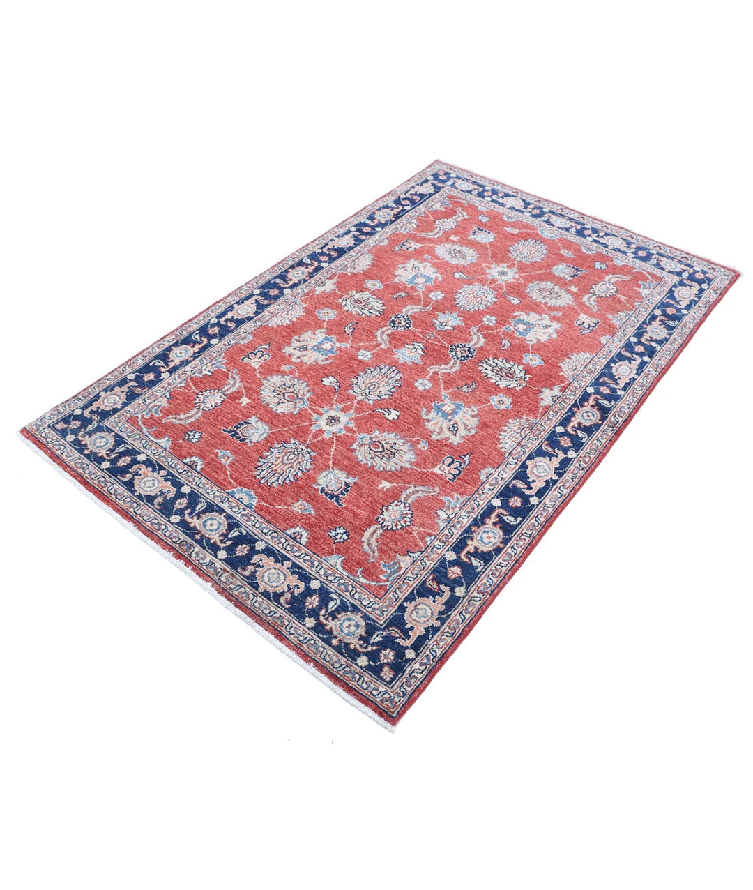 Afghan Ziegler Farhan Rug 3' 9" x 6' 0" Hand-Knotted | No. AT14145