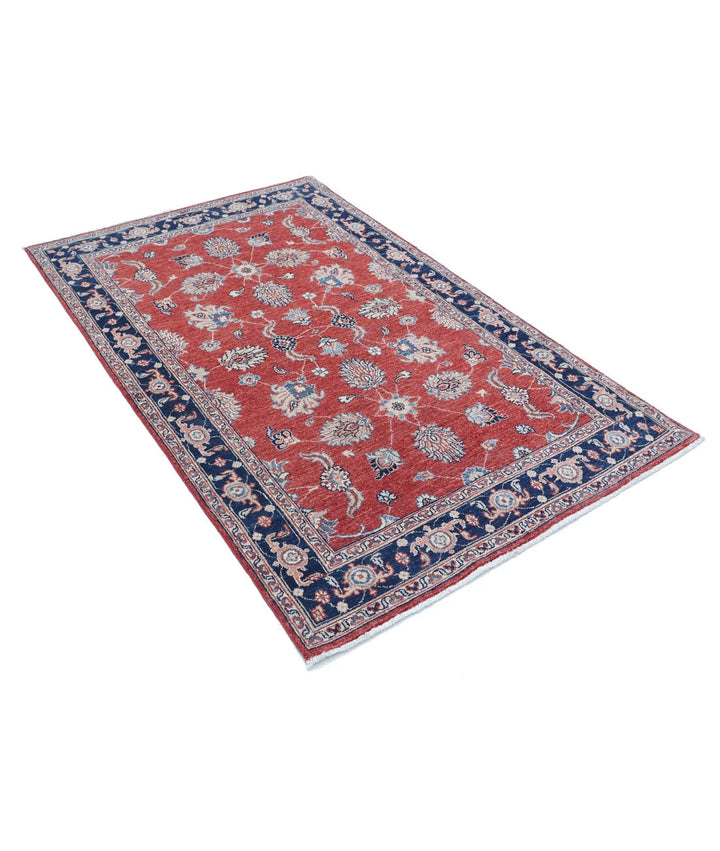 Afghan Ziegler Farhan Rug 3' 9" x 6' 0" Hand-Knotted | No. AT14145