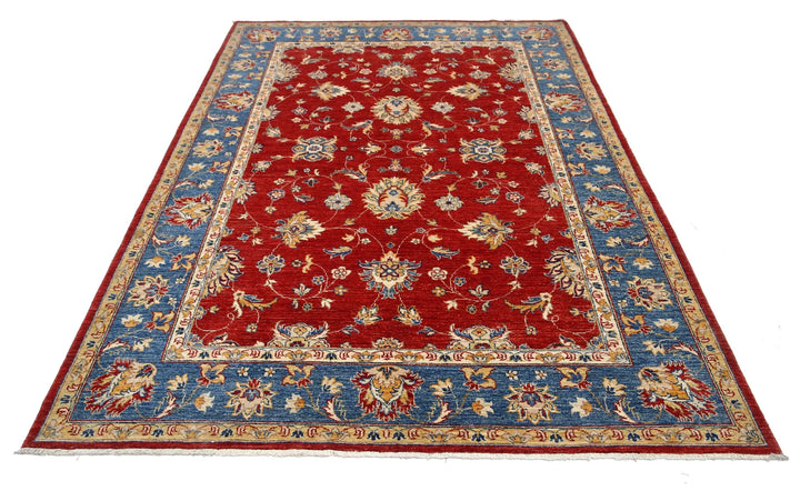 Afghan Ziegler Farhan Rug 5' 9" x 8' 4" Hand-Knotted | No. AT14152
