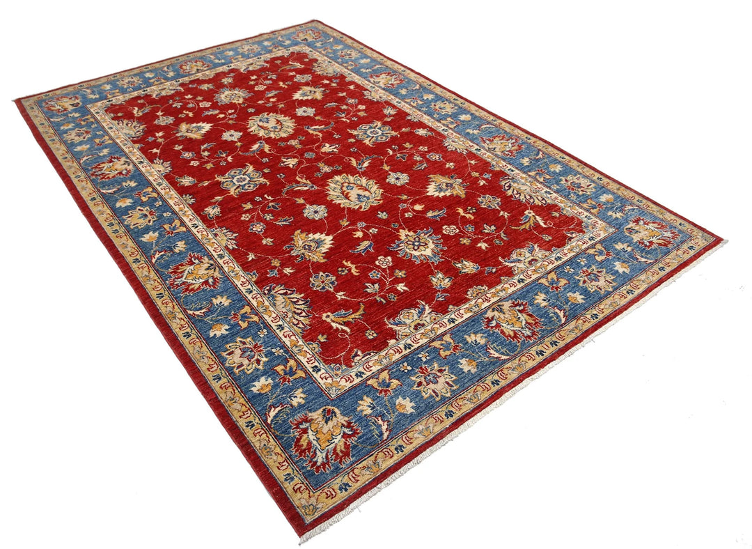 Afghan Ziegler Farhan Rug 5' 9" x 8' 4" Hand-Knotted | No. AT14152