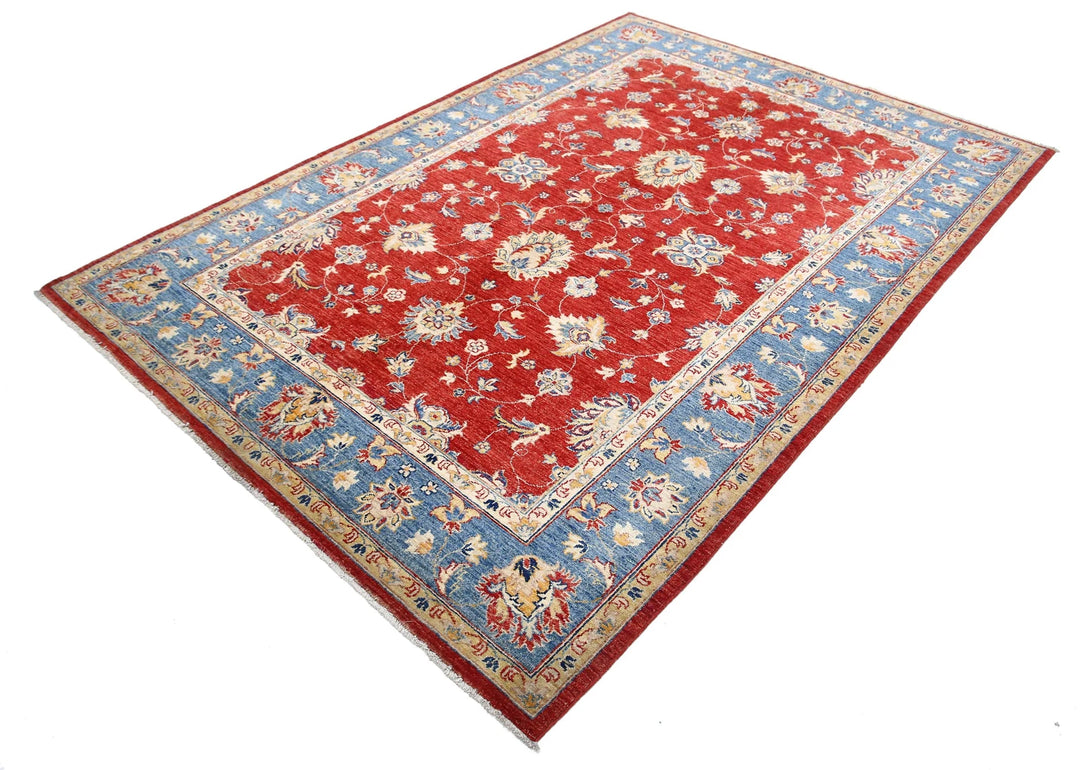 Afghan Ziegler Farhan Rug 5' 9" x 8' 4" Hand-Knotted | No. AT14152