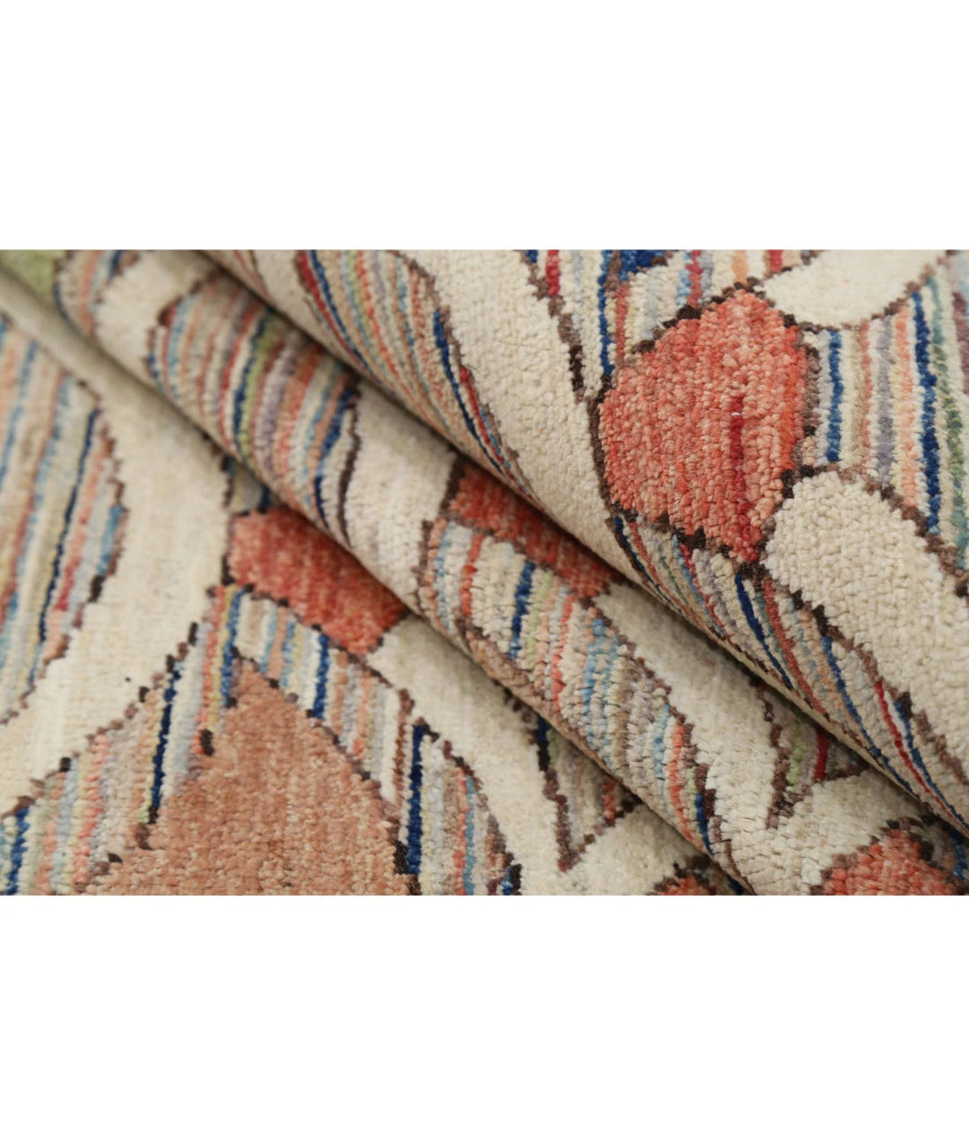 Afghan Modcar Rug 8' 10" x 12' 0" Hand-Knotted | No. AT14175