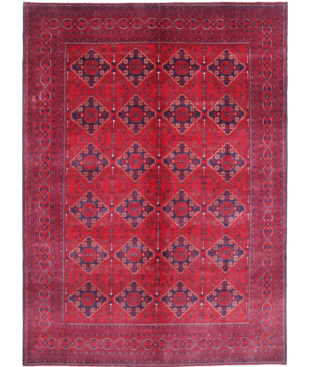 Afghan Khamyab Rug 8' 0" x 11' 3" Hand-Knotted | No. AT14179