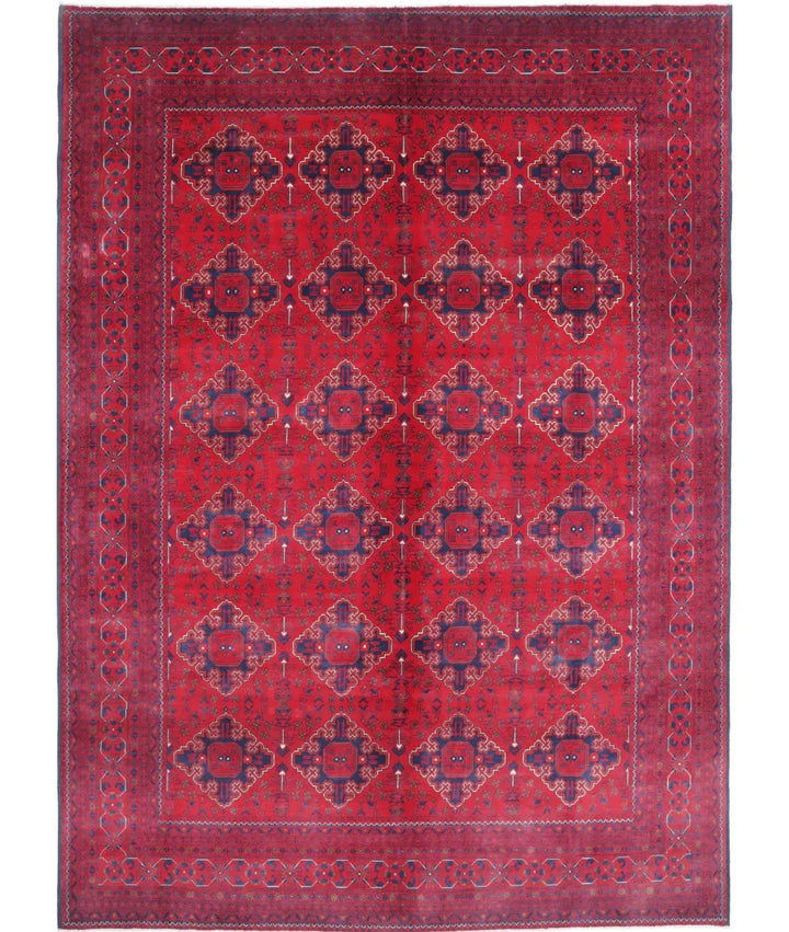 Afghan Khamyab Rug 8' 0" x 11' 3" Hand-Knotted | No. AT14179