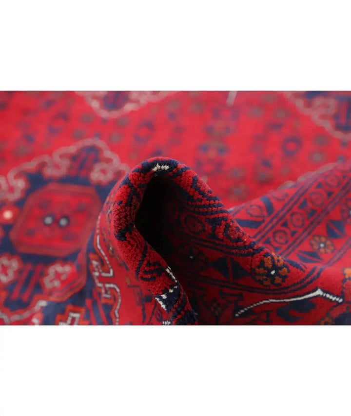Afghan Khamyab Rug 8' 0" x 11' 3" Hand-Knotted | No. AT14179