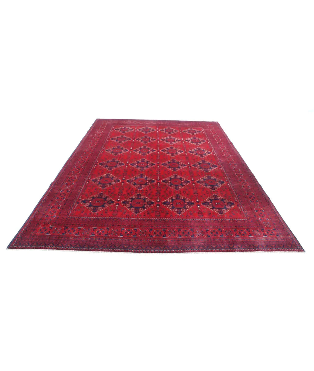 Afghan Khamyab Rug 8' 0" x 11' 3" Hand-Knotted | No. AT14179