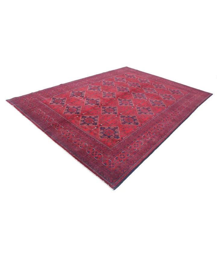 Afghan Khamyab Rug 8' 0" x 11' 3" Hand-Knotted | No. AT14179