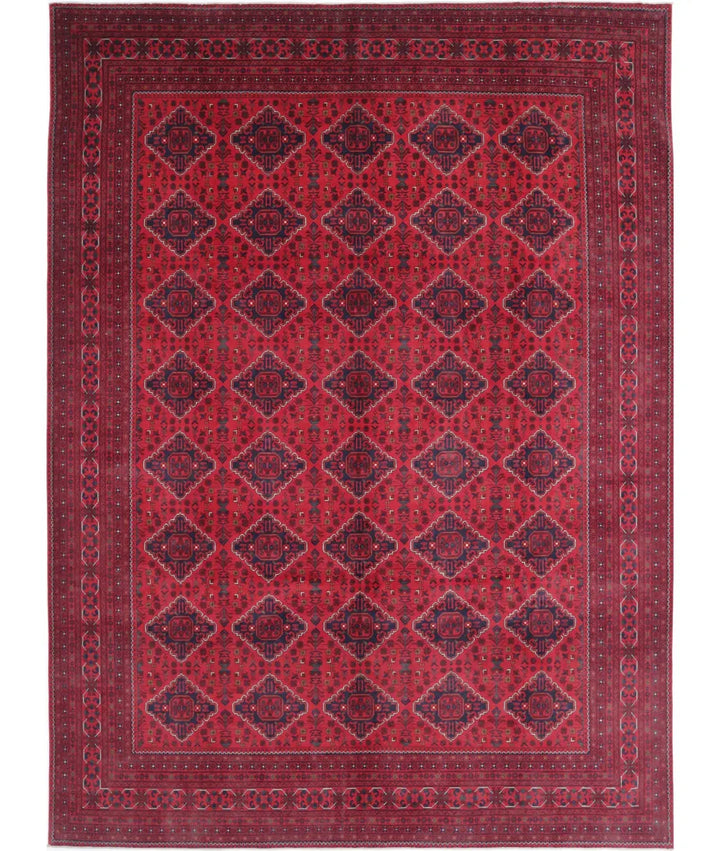 Afghan Khamyab Rug 9' 9" x 13' 3" Hand-Knotted | No. AT14297