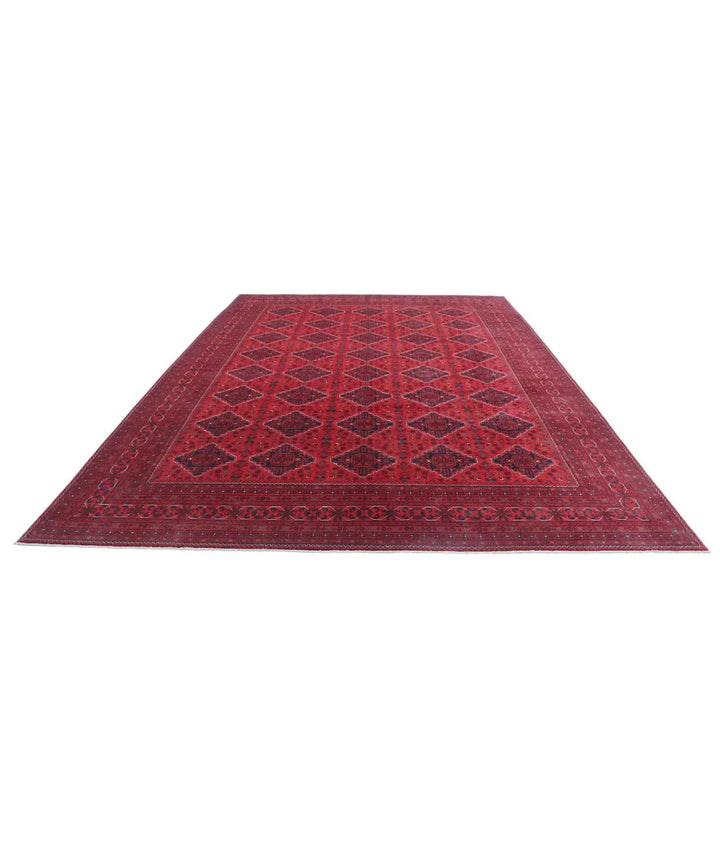 Afghan Khamyab Rug 9' 9" x 13' 3" Hand-Knotted | No. AT14297