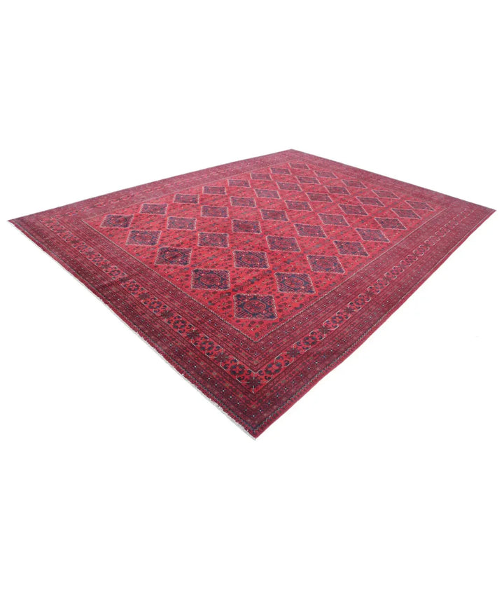 Afghan Khamyab Rug 9' 9" x 13' 3" Hand-Knotted | No. AT14297