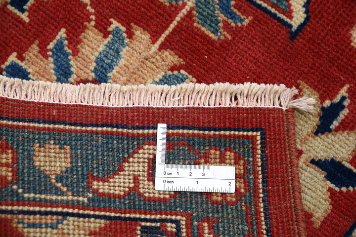 Red Afghan Ziegler Rug 2' 0" x 2' 10" Hand-Knotted | No. AT14337