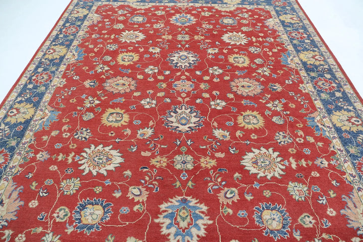 Afghan Ziegler Rug 8' 11" x 11' 0" Hand-Knotted | No. AT14389