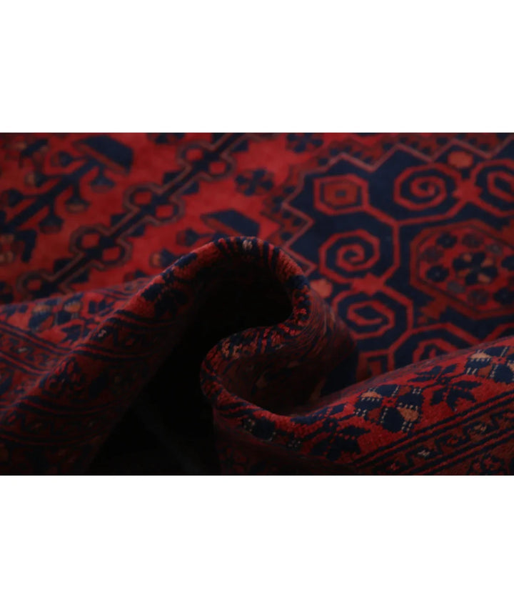 Red Afghan Khal Muhammadi Rug 8' 0" x 11' 0" Hand-Knotted | No. AT144220