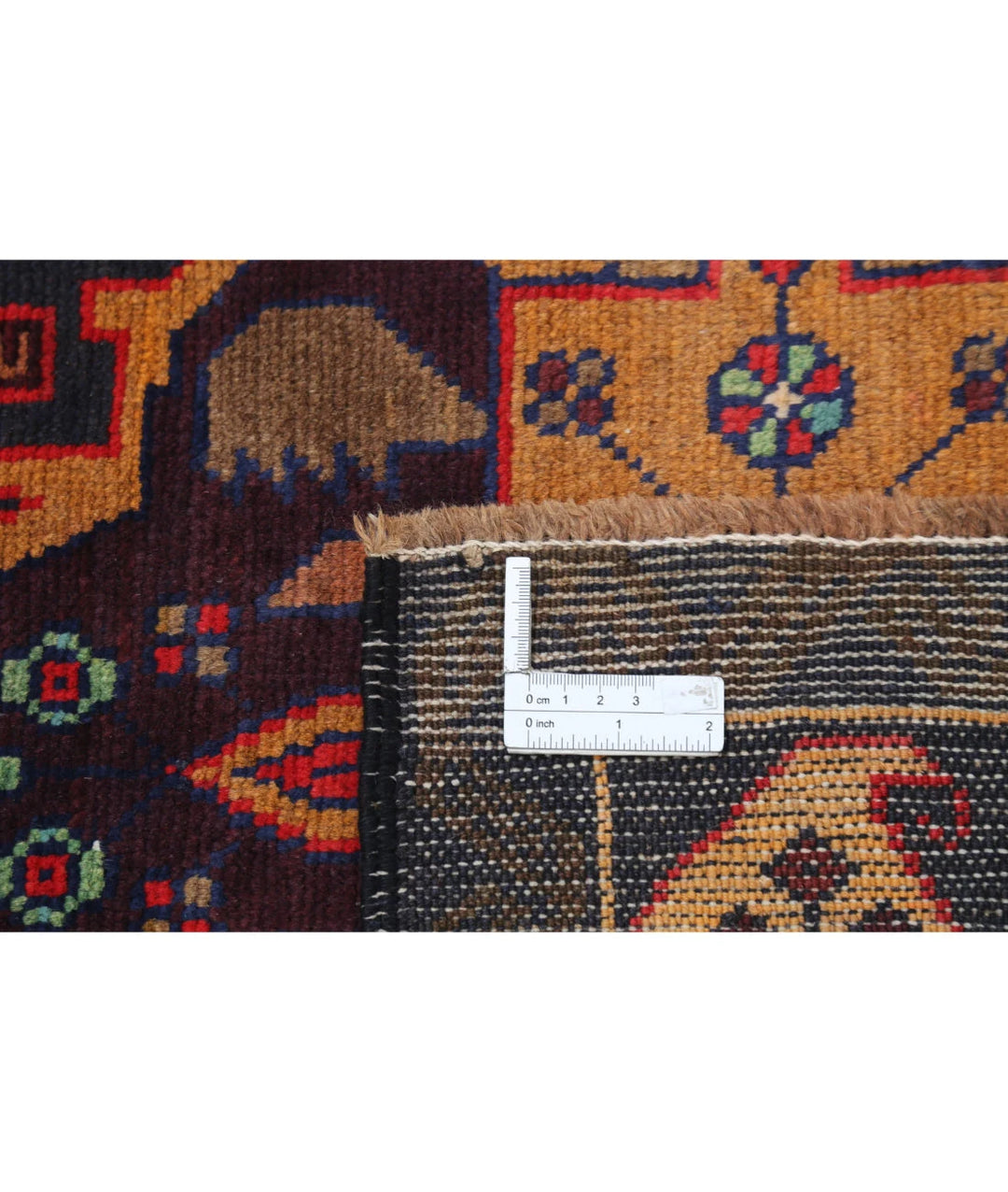 Red Afghan Tribal Rug 2' 11" x 4' 7" Hand-Knotted | No. AT14451
