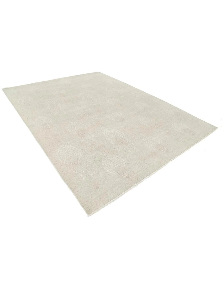Afghan Tabriz Rug 8' 5" x 11' 1" Hand-Knotted | No. AT14623