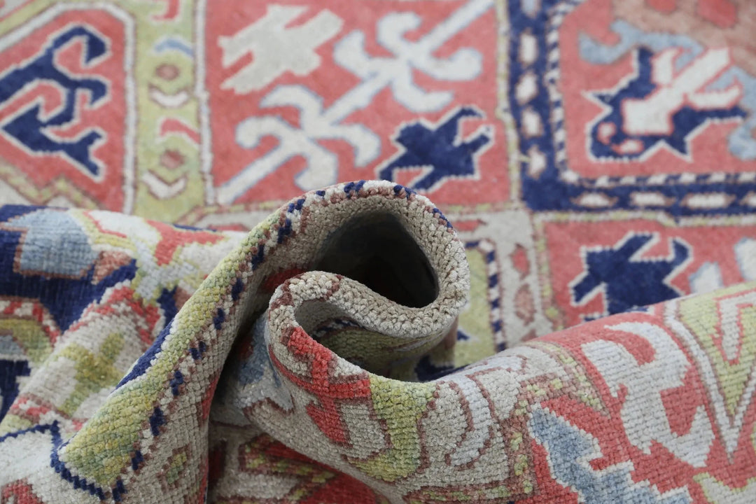 Afghan Ziegler Rug 5' 2" x 6' 11" Hand-Knotted | No. AT14664