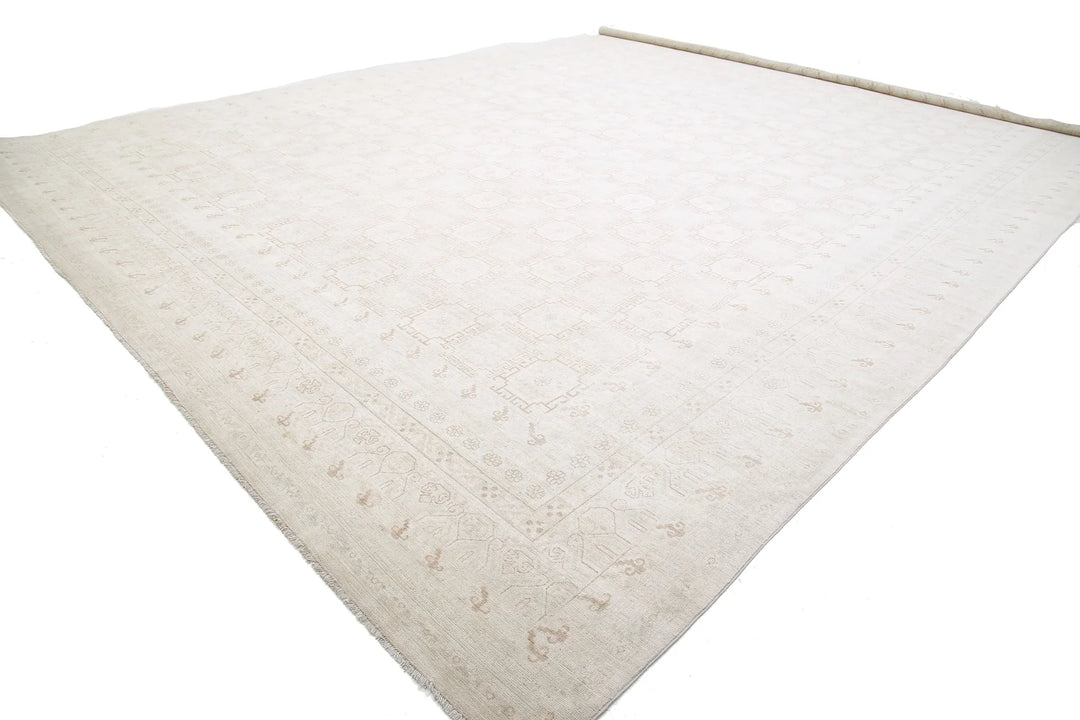 Afghan Khotan Rug 17' 0" x 23' 11" Hand-Knotted | No. AT14667